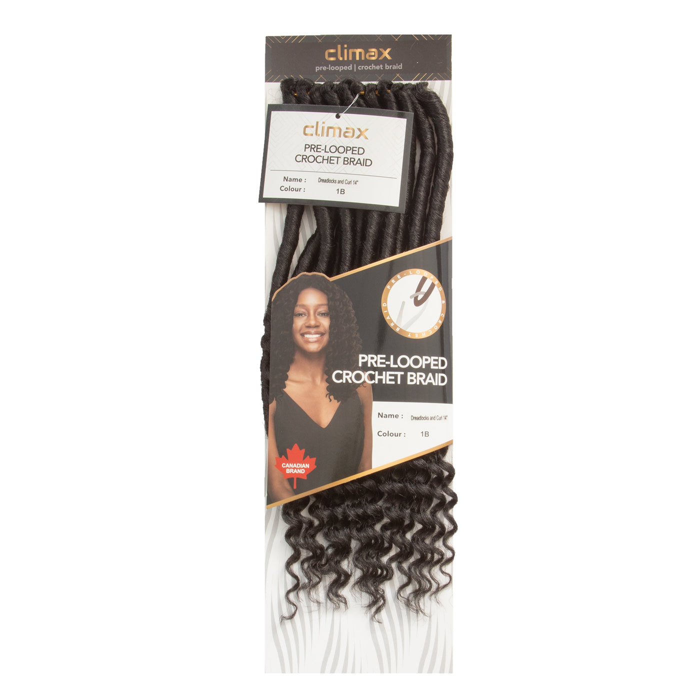CLIMAX PRE-LOOPED CROCHET BRAID-Dreadlocks and Curl 14 Inch