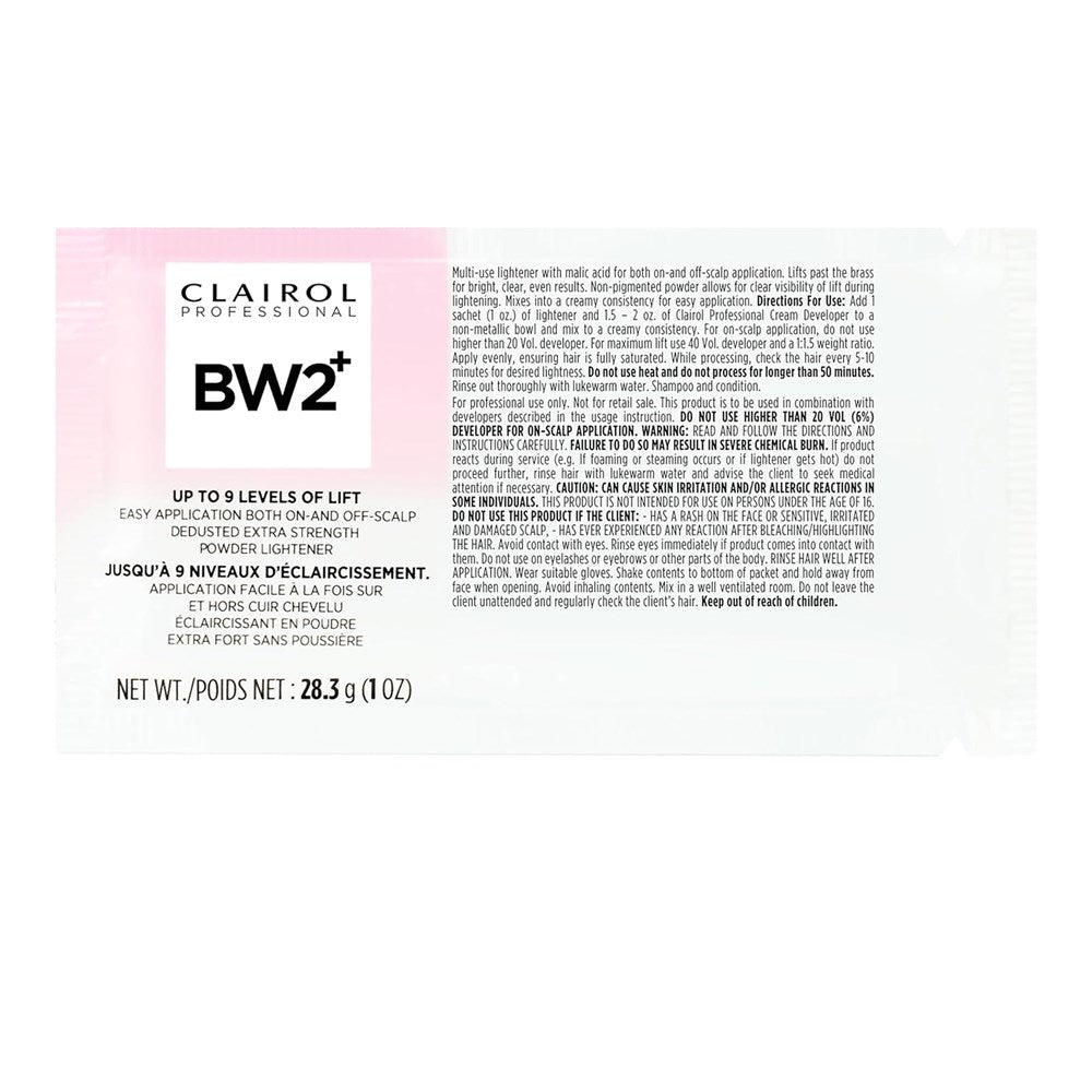 CLAIROL BW2+ Dedusted Extra Strength Powder Lightener Packet - 1oz