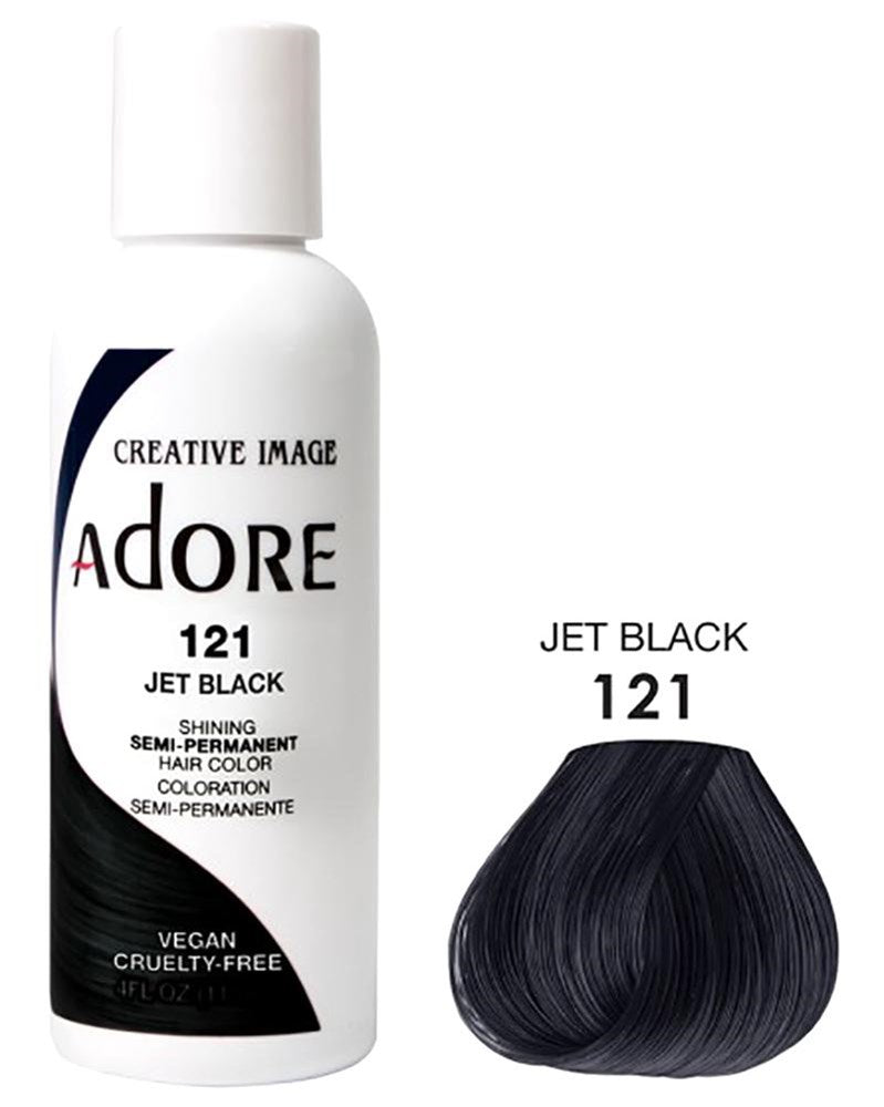 ADORE Semi Permanent Hair Color 121 Jet Black