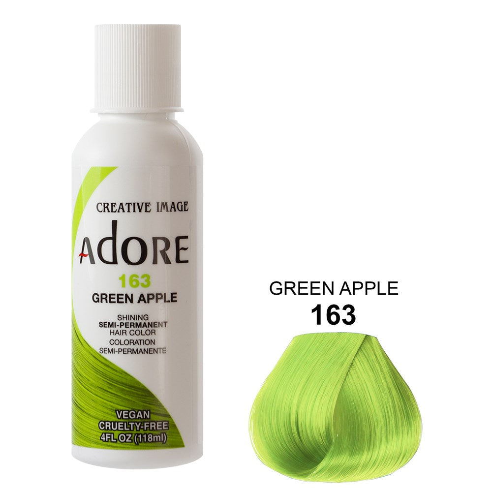 ADORE Semi Permanent Hair Color 163 Green Apple