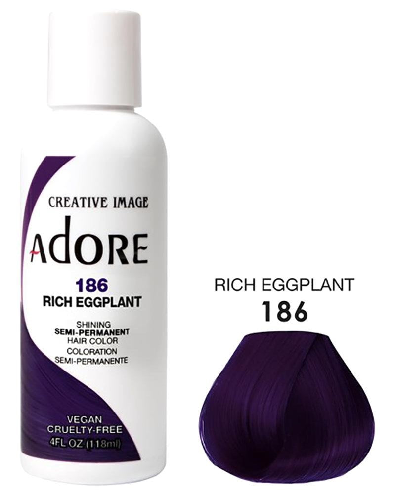ADORE Semi Permanent Hair Color 186 Rich Eggplant
