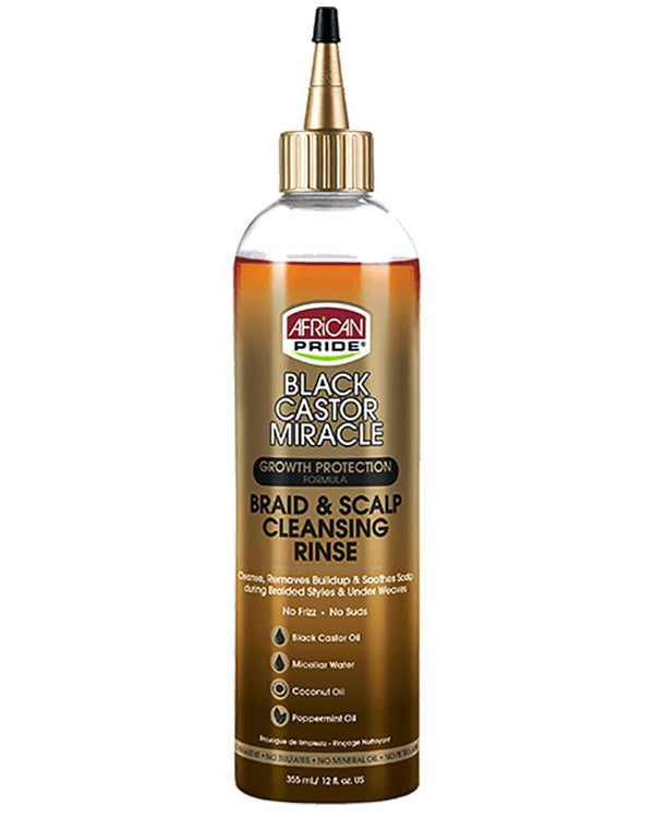 AFRICAN PRIDE Black Castor Miracle Braid & Scalp Cleansing Rinse