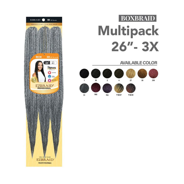 EZBRAID Professional 3X Box Braid (26inch)