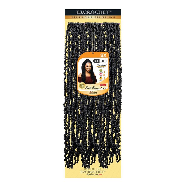 EZBRAID Ezcrochet 3X Soft Faux Locs Micro Braid (20inch)