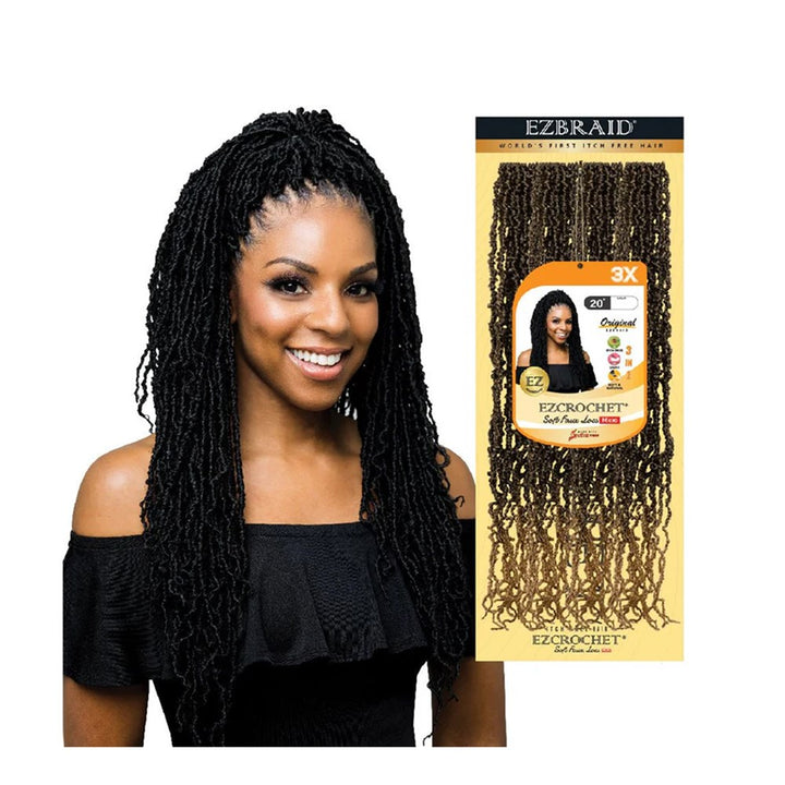 EZBRAID Ezcrochet 3X Soft Faux Locs Micro Braid (20inch)