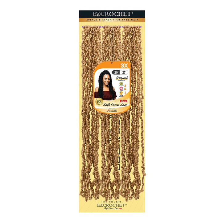 EZBRAID Ezcrochet 3X Soft Faux Locs Micro Braid (20inch)