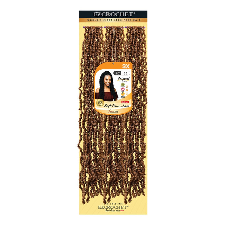 EZBRAID Ezcrochet 3X Soft Faux Locs Micro Braid (20inch)