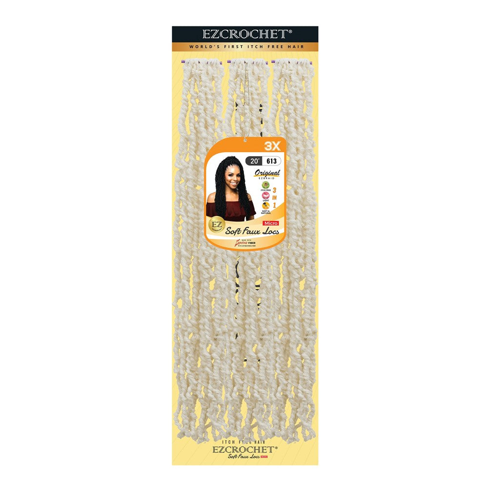 EZBRAID Ezcrochet 3X Soft Faux Locs Micro Braid (20inch)
