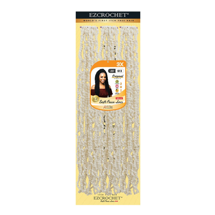 EZBRAID Ezcrochet 3X Soft Faux Locs Micro Braid (20inch)