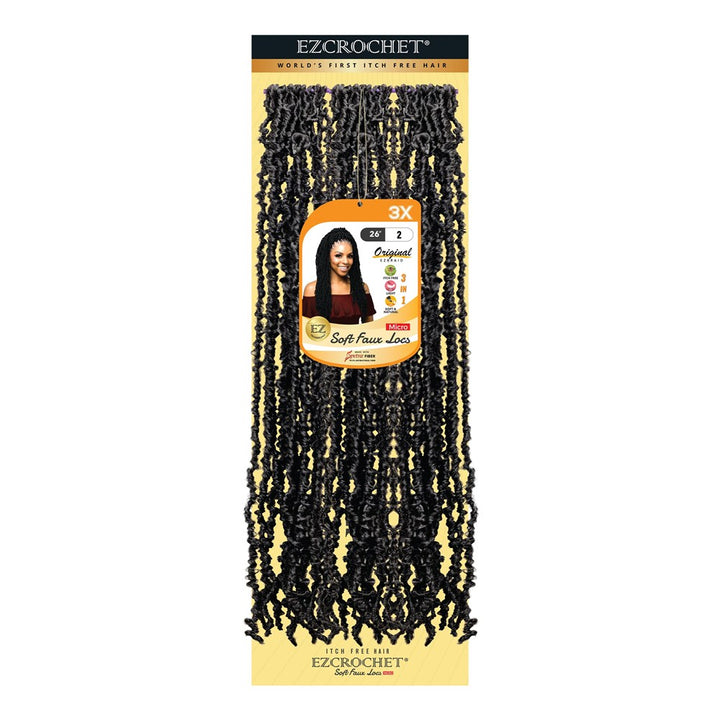 EZBRAID Ezcrochet 3X Soft Faux Locs Micro Braid (26inch)