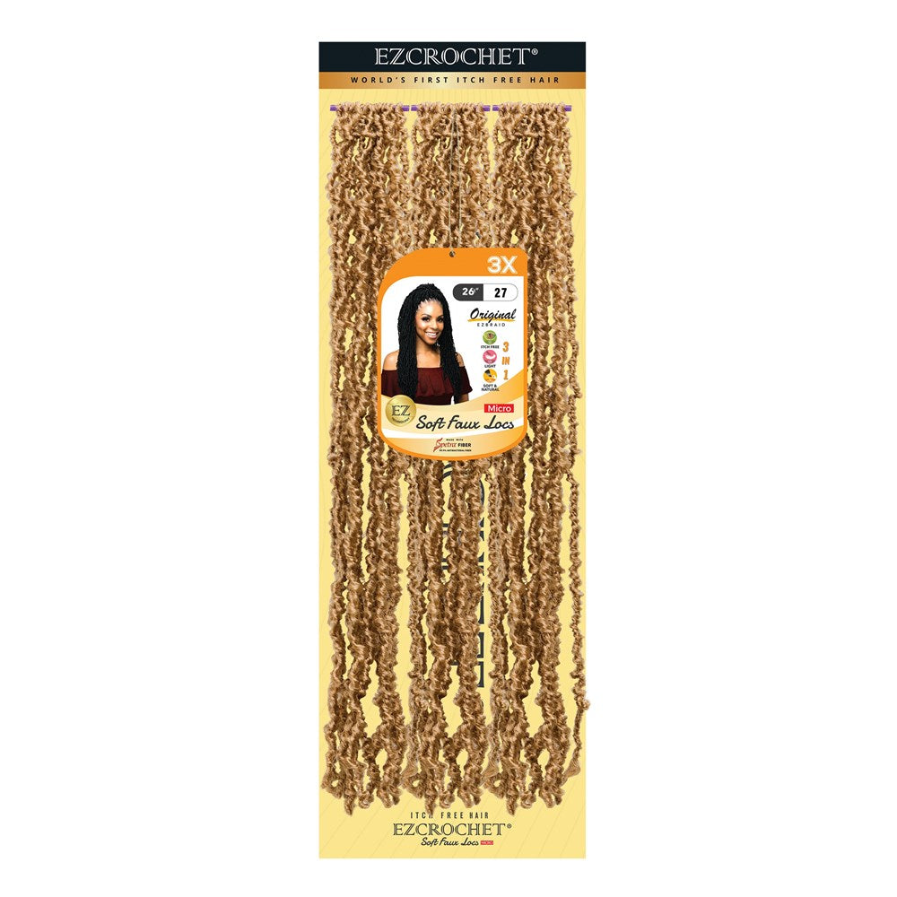 EZBRAID Ezcrochet 3X Soft Faux Locs Micro Braid (26inch)