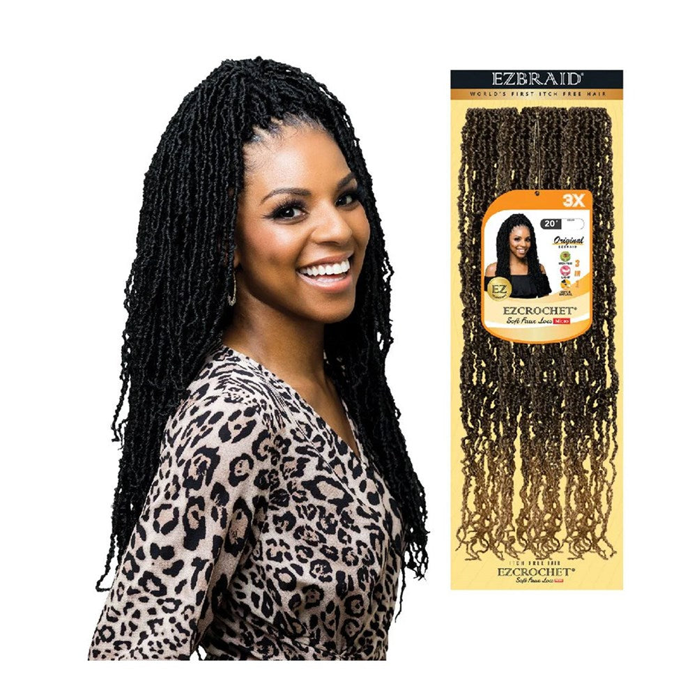 EZBRAID Ezcrochet 3X Soft Faux Locs Braid (20inch)