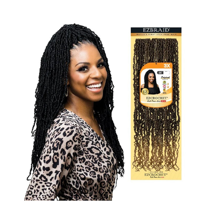 EZBRAID Ezcrochet 3X Soft Faux Locs Braid (26inch)
