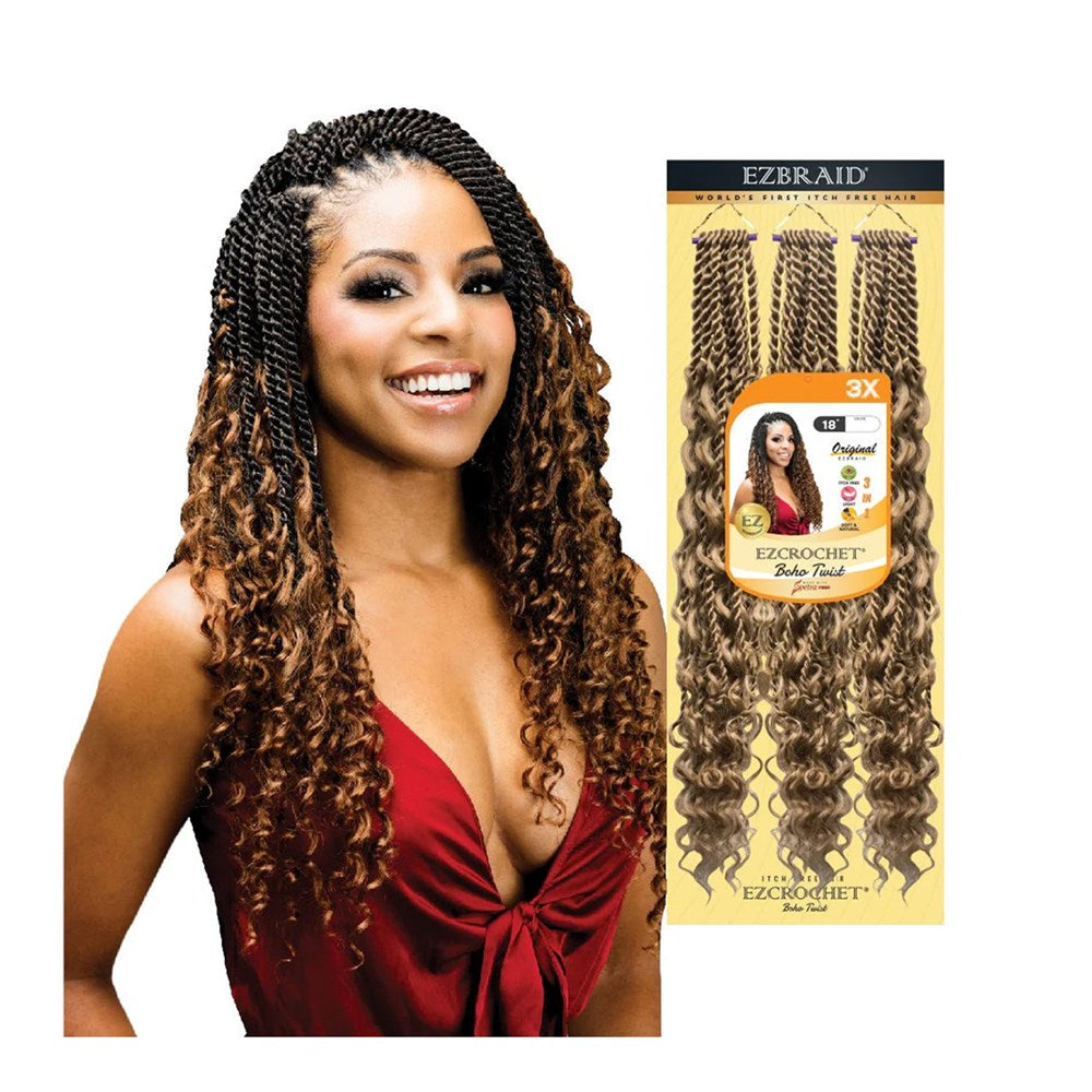 EZBRAID Ezcrochet 3X Boho Twist Braid (18inch)
