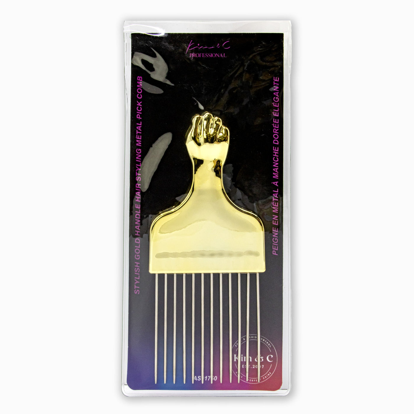 Kim & C Premium Gold Handle Metal Styling Pik