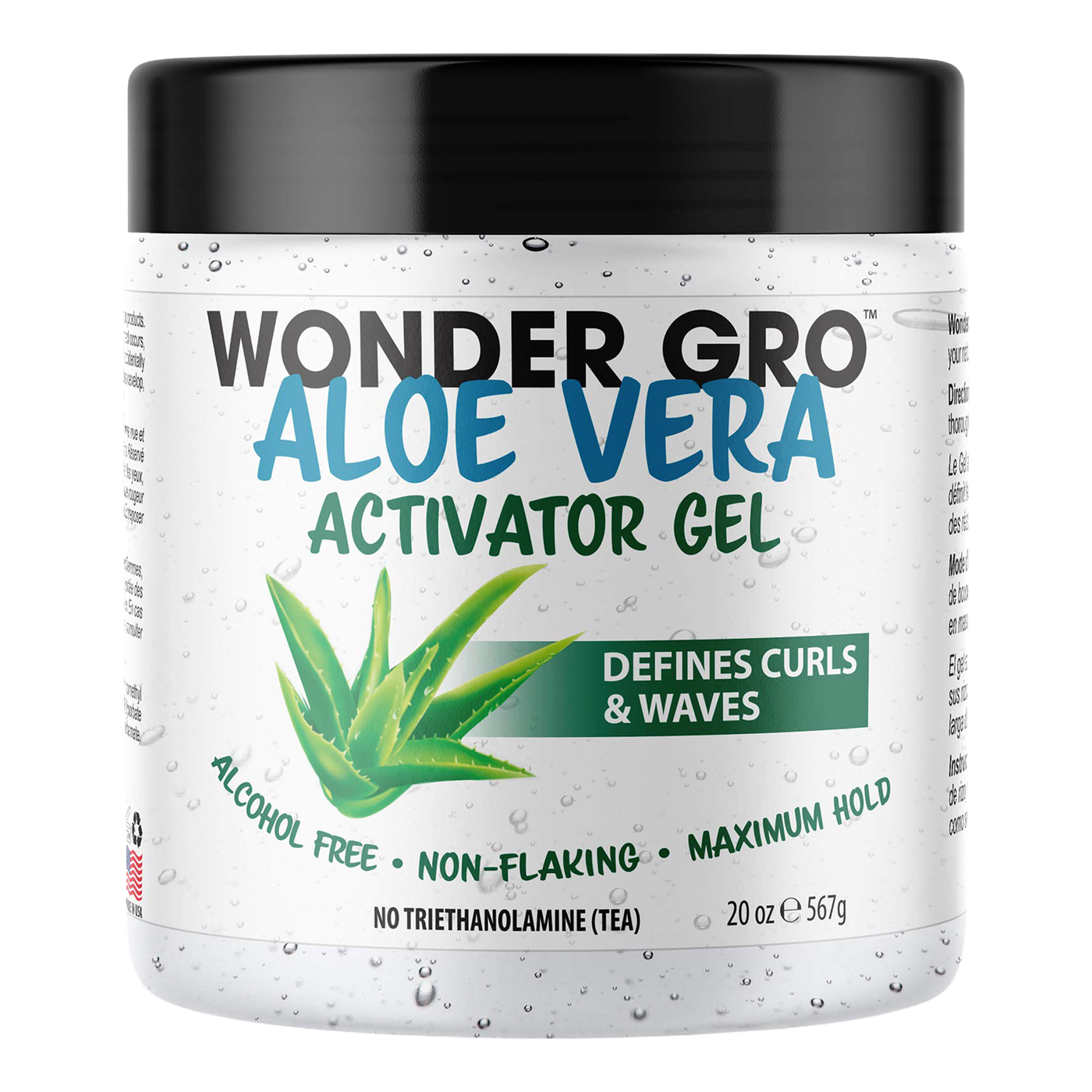 WONDER GRO Aloe Vera Activator Gel for Curls (20oz)