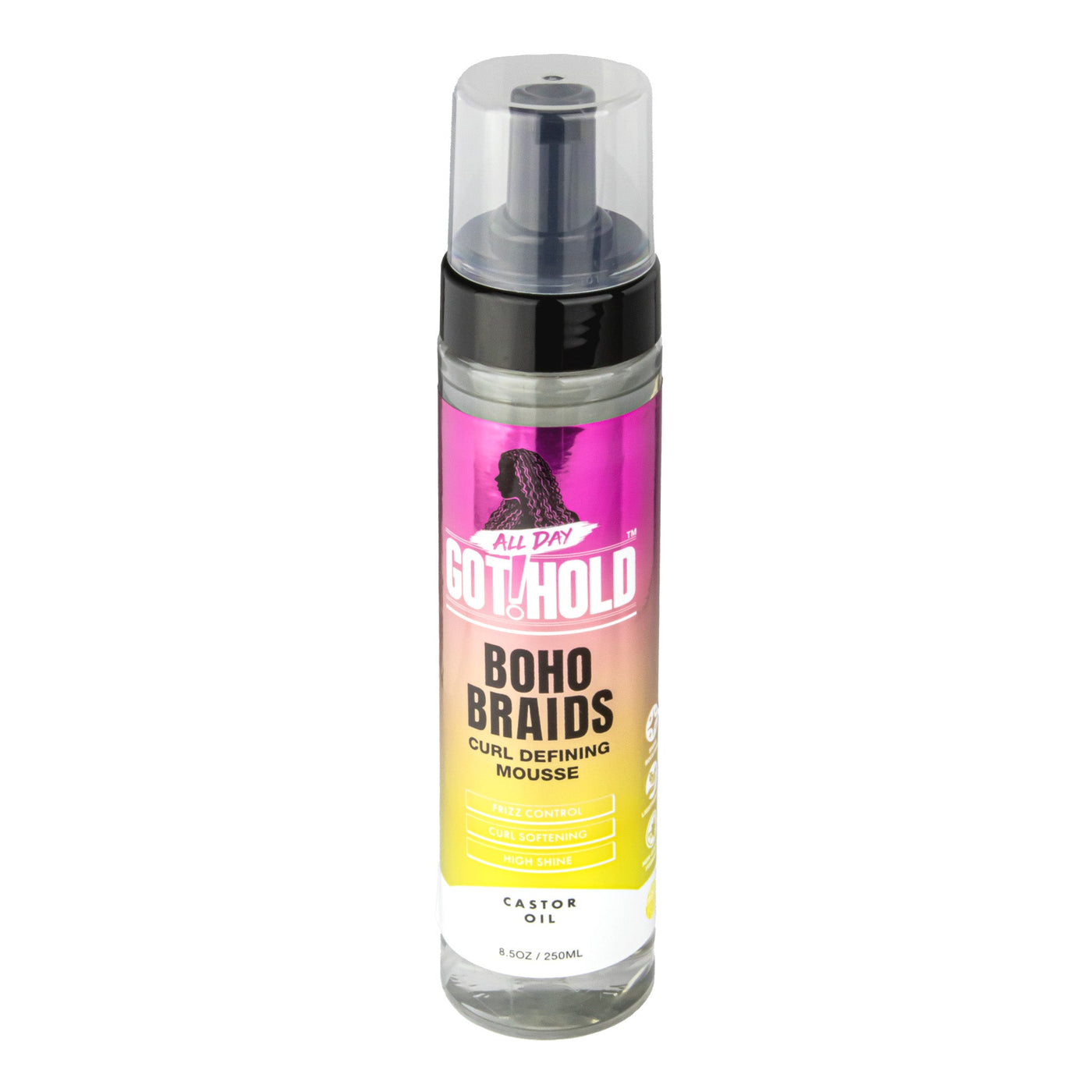 ALL DAY GOT HOLD Boho Braids Curl Defining Mousse (8.5oz)