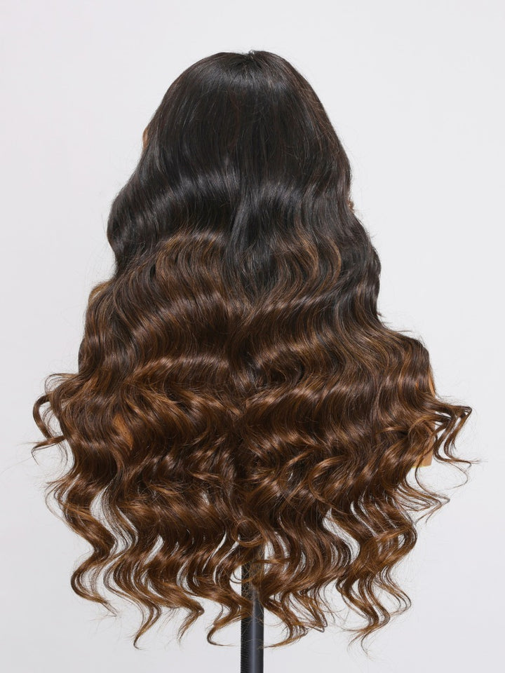 🔥 Nia – The Chestnut Brown Loose Body Wave Wig (Glueless & Seamless!)