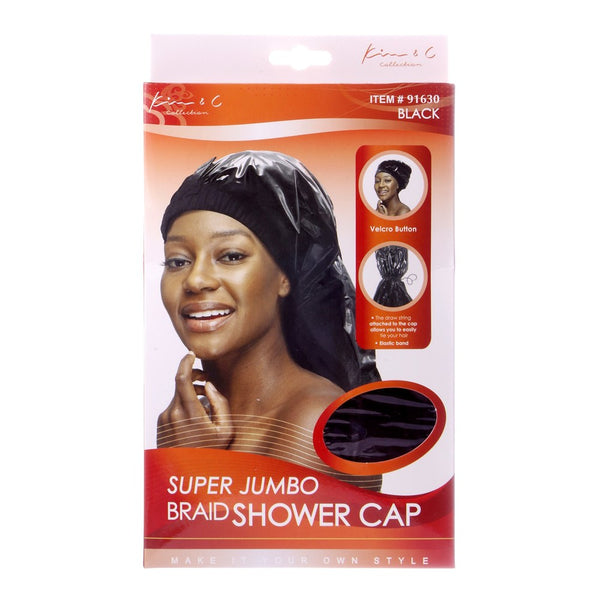 KIM & C Super Jumbo Braid Shower Cap