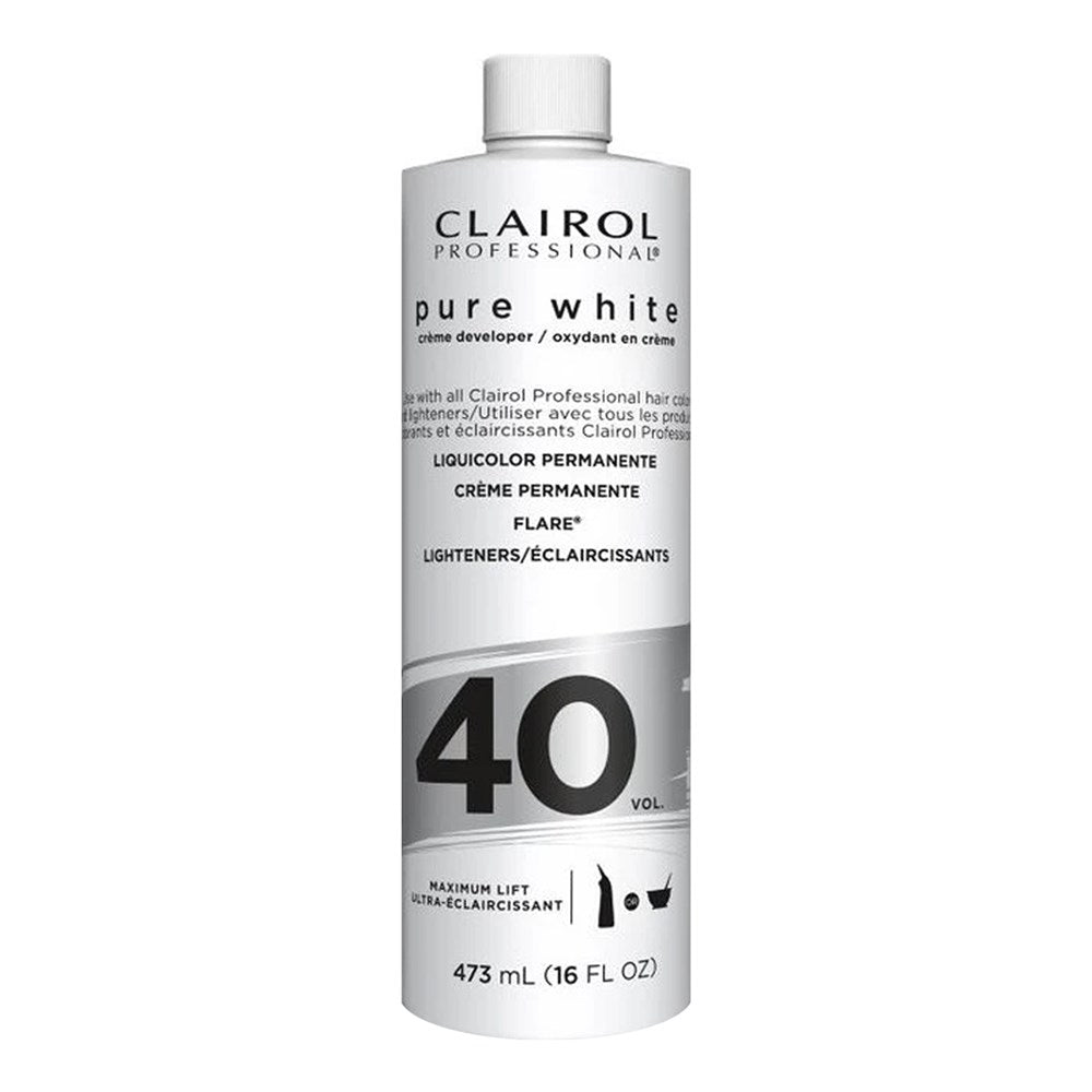 CLAIROL Pure White Creme Developer (16oz) 40 Volume