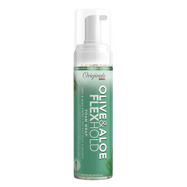 AFRICA'S BEST Originals Olive & Aloe Flexhold Foam Wrap (8.5oz)