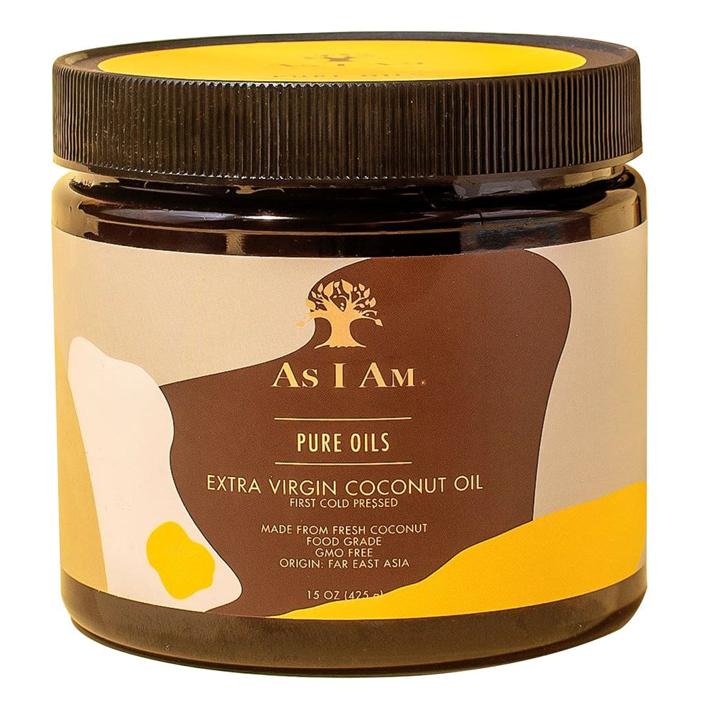 AS I AM Pure Oils Extra Virgin Coconut Oil (15oz)