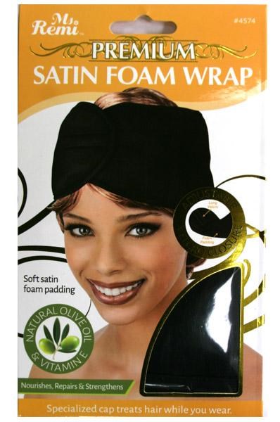 ANNIE Premium Satin Foam Wrap Black Carton of 12