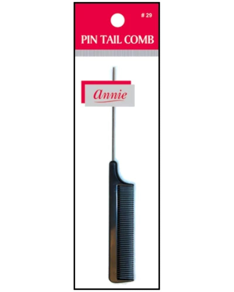 ANNIE Pin Tail Comb #29 Black Carton of 12