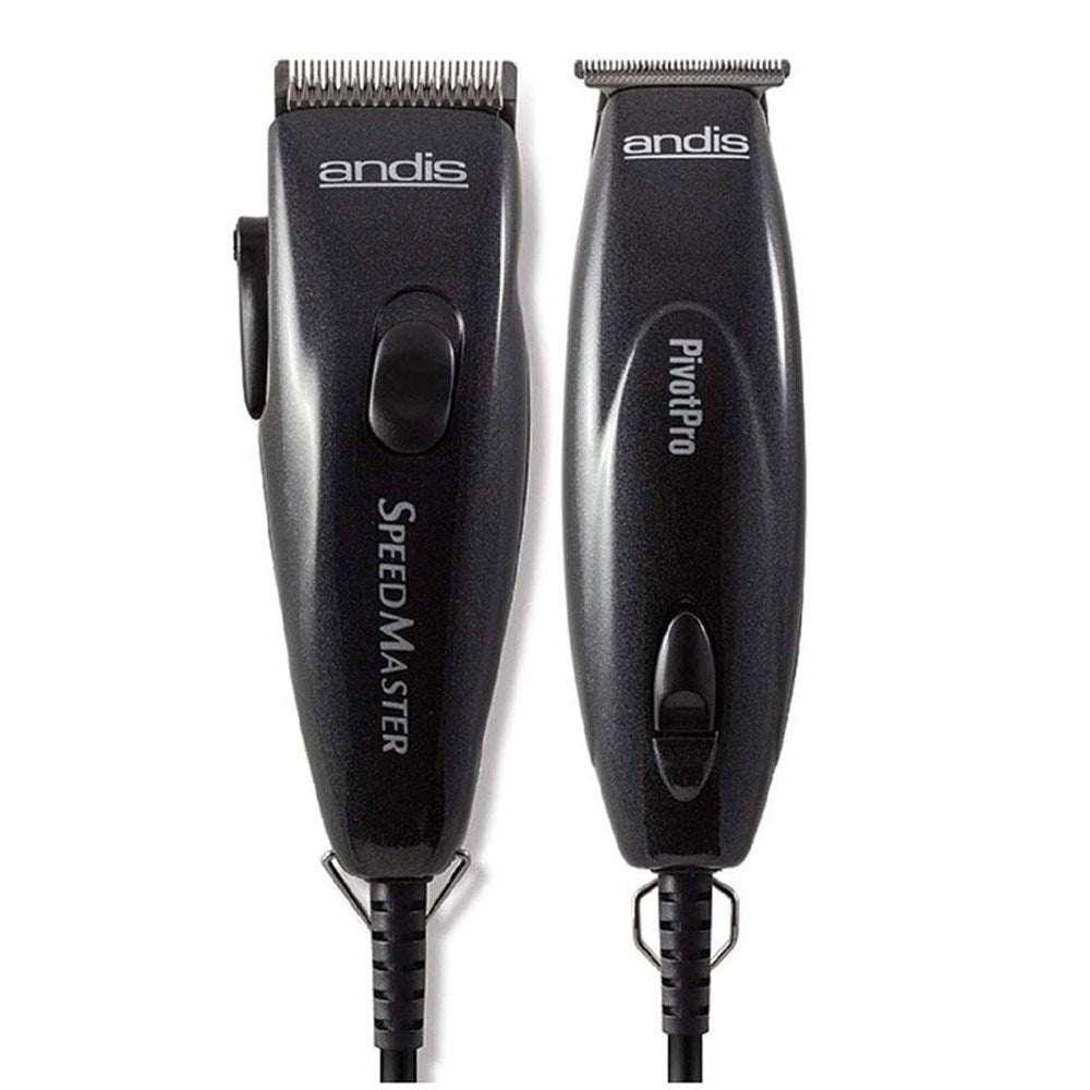 ANDIS Pivot Clipper Trimmer Combo [Black]