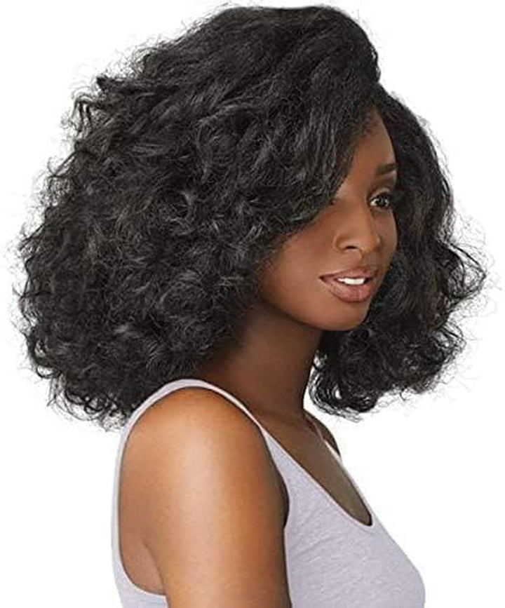 Synthetic Instant Weave Curls Kinks&Co Half Wig - BOSS LADY (1B off Black)