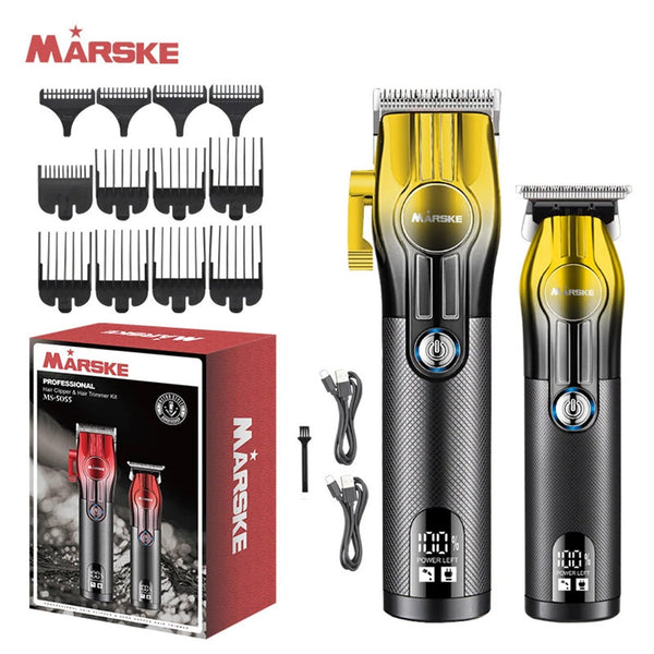 MARSKE Professional Wireless Clipper and Trimmer Kit