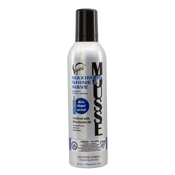 VIGOROL Maximum Shine & Wave Mousse (12oz)