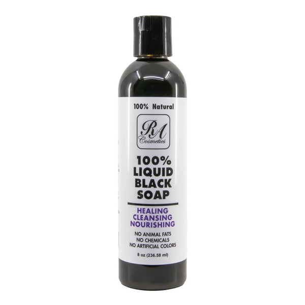 RA COSMETICS 100% Liquid Black Soap (8oz)