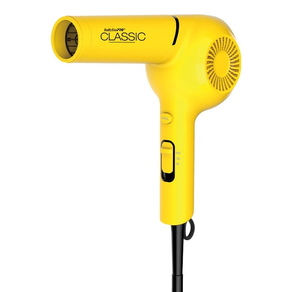 BABYLISS PRO Classic Pistol-Grip Hair Dryer 1875 Watts Yellow