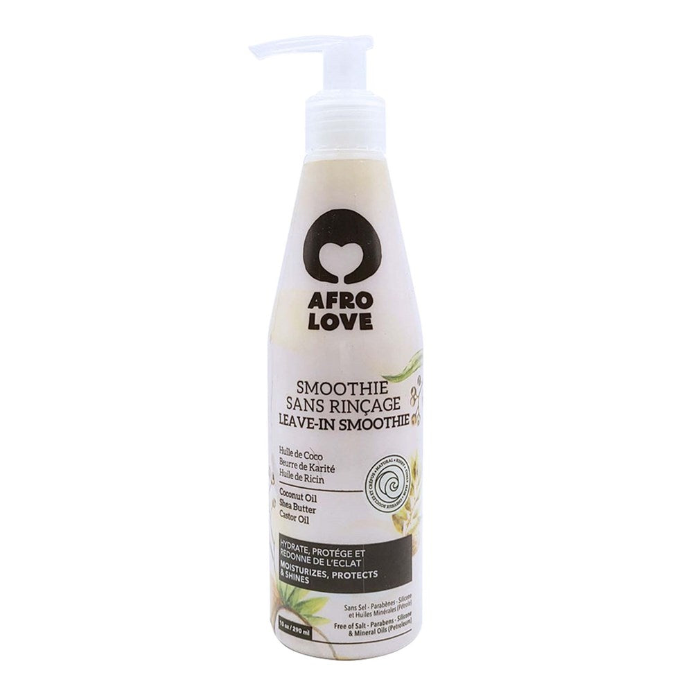 AFRO LOVE Leave In Smoothie with Coconut, Shea Butter & Castor Oil (10oz)