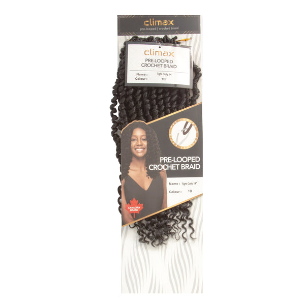 CLIMAX PRE-LOOPED CROCHET BRAID-Tight Coily 14 Inch