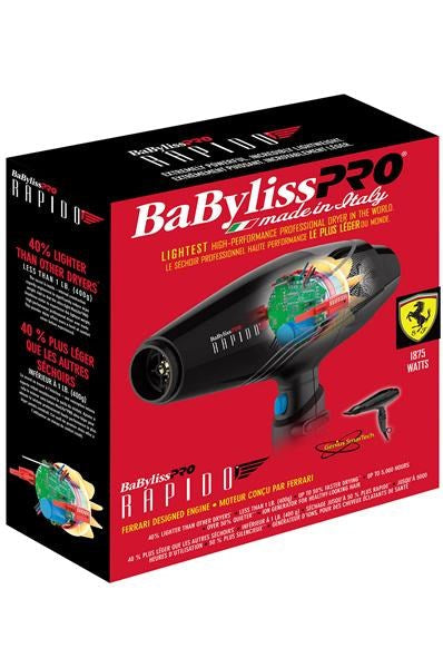 BABYLISS PRO RAPIDO 1875W High Performance Hair Dryer #BABF7000C