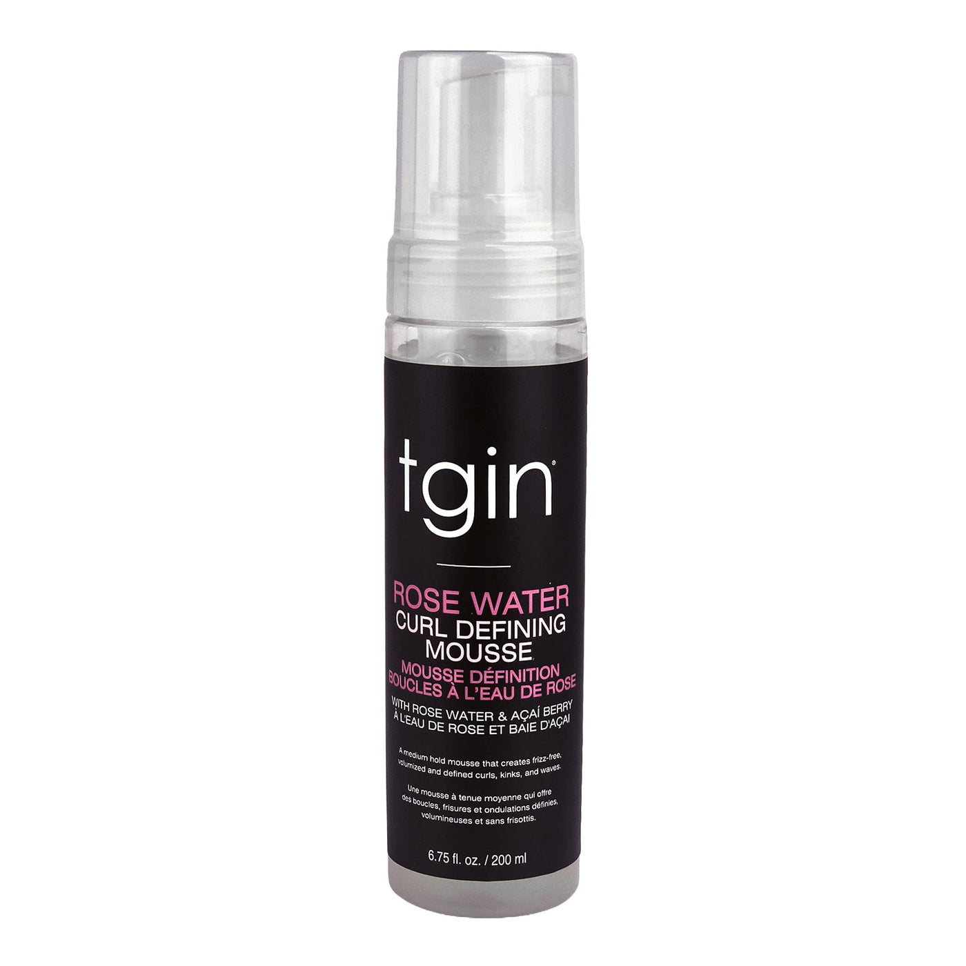 TGIN Rose Water Curl Defining Mousse (8oz)