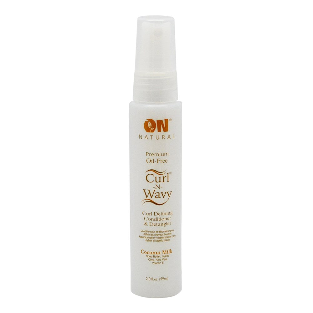 ON NATURAL Curl & Wavy Coconut Milk Curl Defining Conditioner & Detangler (2oz)
