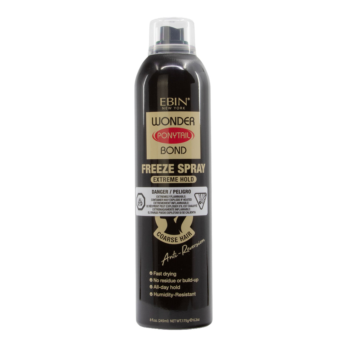 EBIN Wonder Ponytail Bond Freeze Spray (8oz) - Extreme Hold