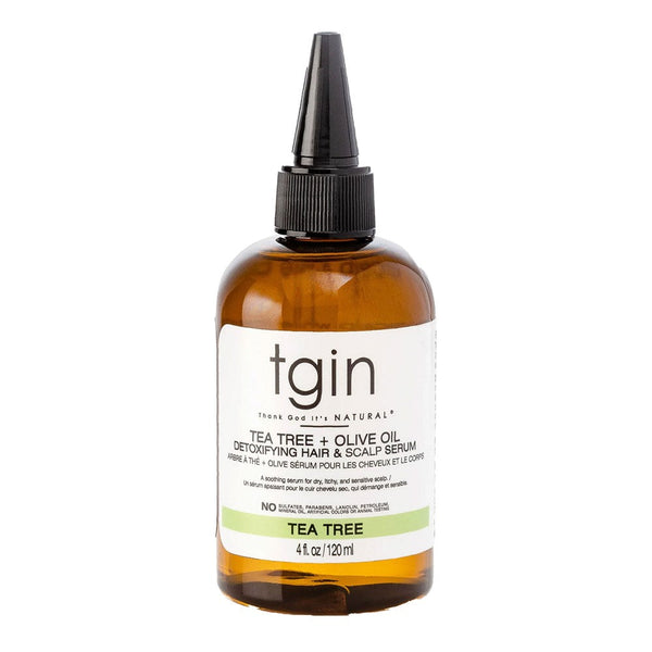 TGIN TEA TREE + OLIVE OIL Detoxifying Hair & Scalp Serum (4oz)