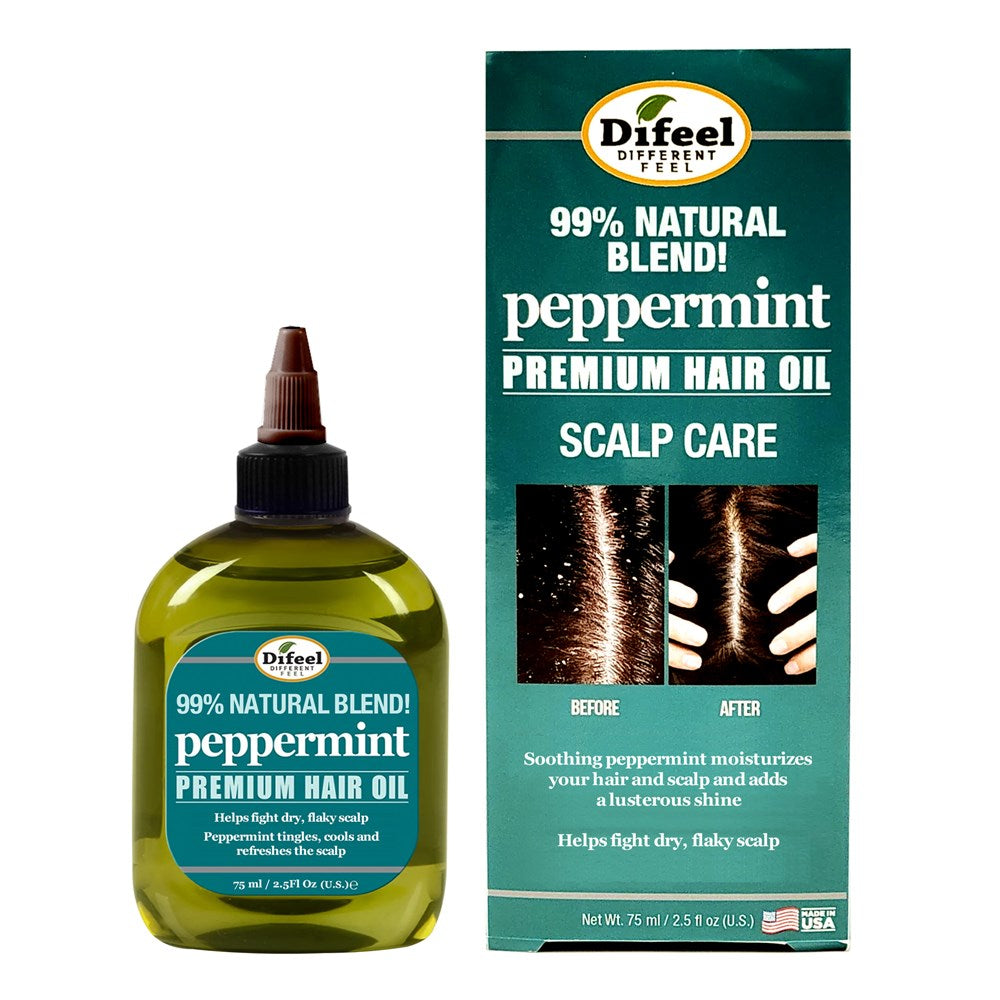 Difeel(Sunflower) Peppermint Scalp Care Hair Oil (2.5oz)