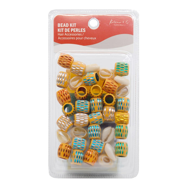 KIM & C  Wooden Hair Beads