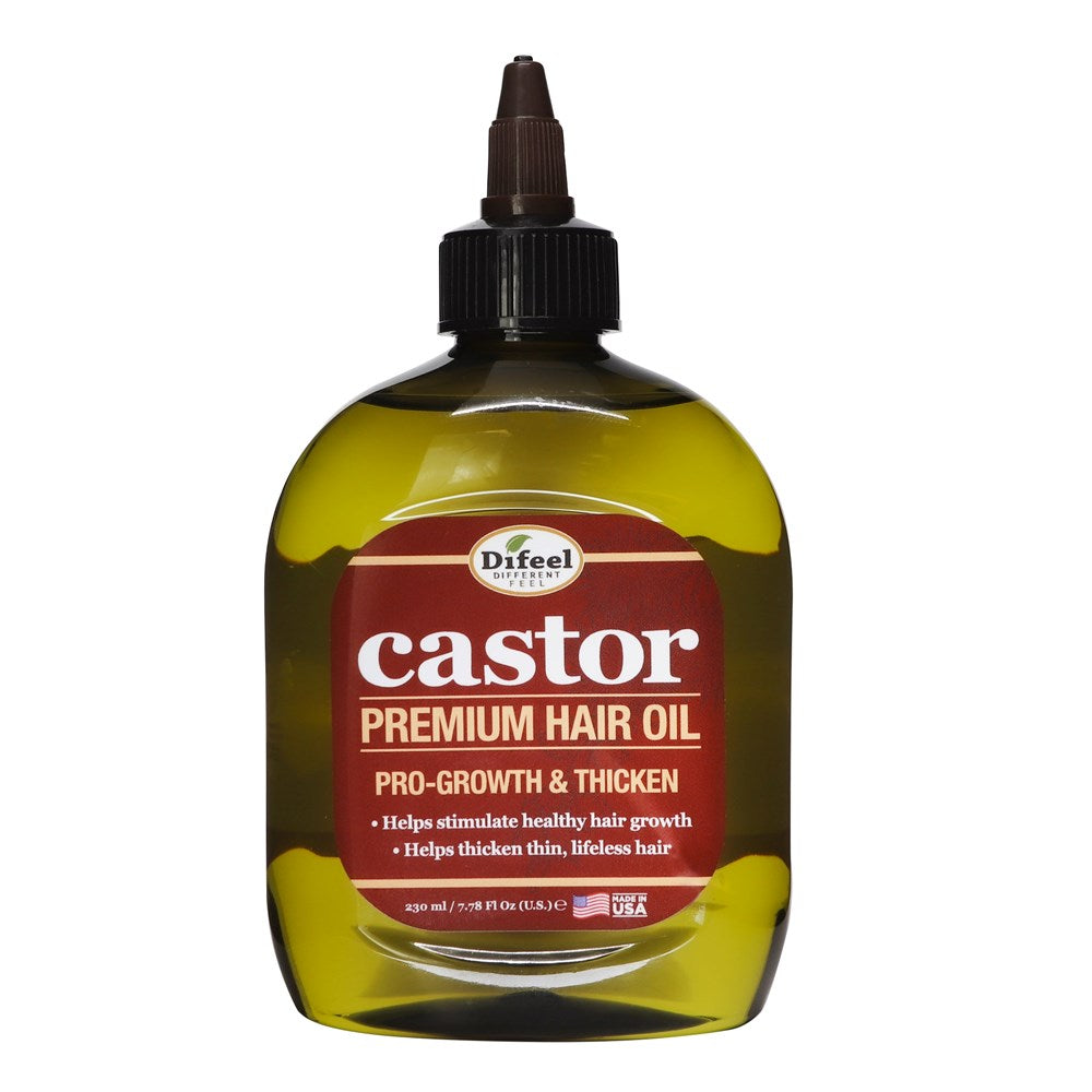 Difeel(Sunflower) Castor Pro-Growth & Thicken Premium Hair Oil (7.78oz)