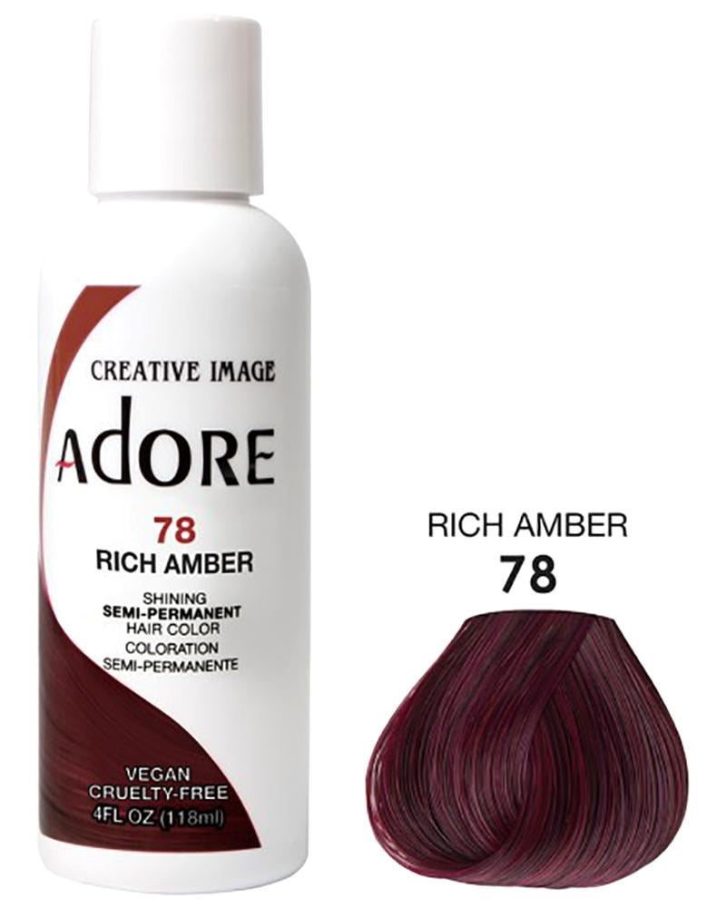 ADORE Semi Permanent Hair Color 078 Rich Amber