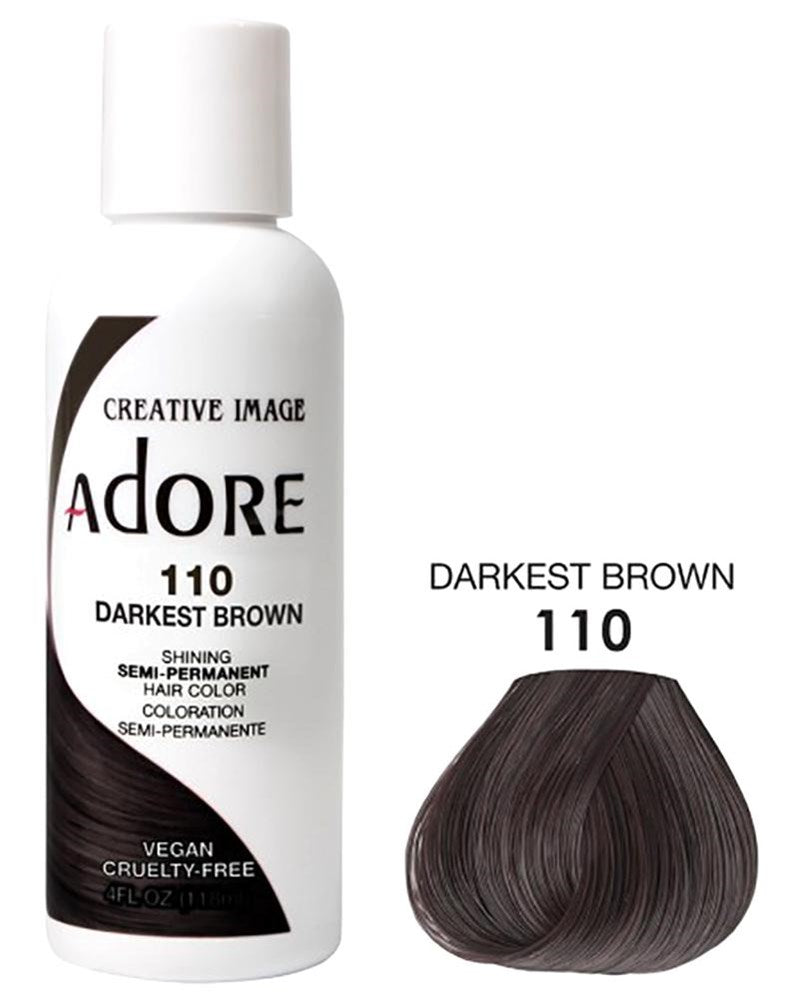 ADORE Semi Permanent Hair Color 110 Darkest Brown