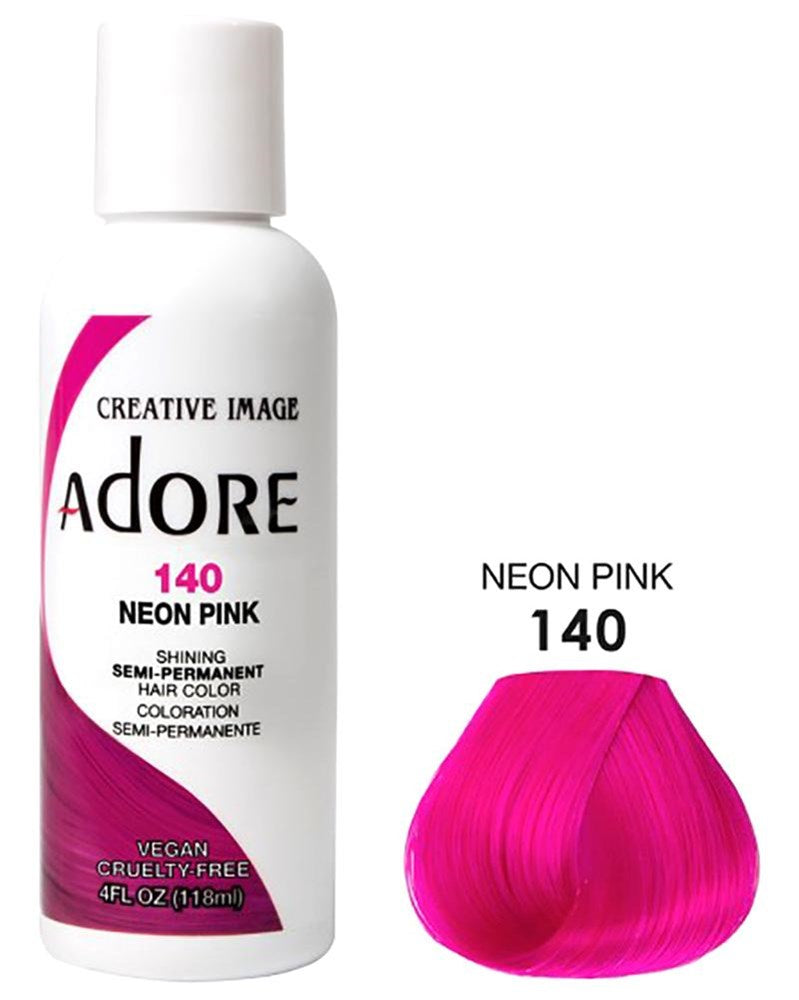 ADORE Semi Permanent Hair Color 140 Neon Pink