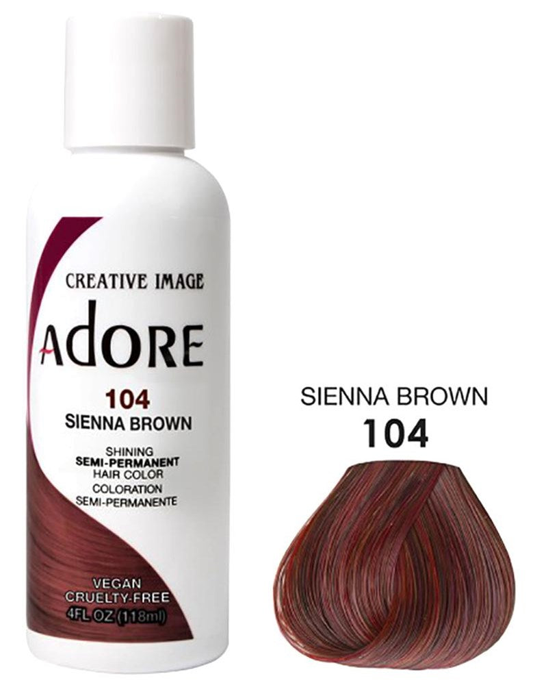 ADORE Semi Permanent Hair Color 104 Sienna Brown