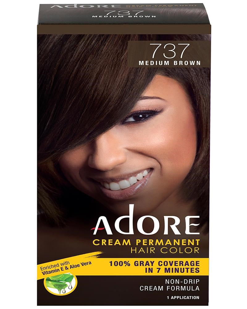 ADORE Cream Permanent Hair Color 737 Medium Brown