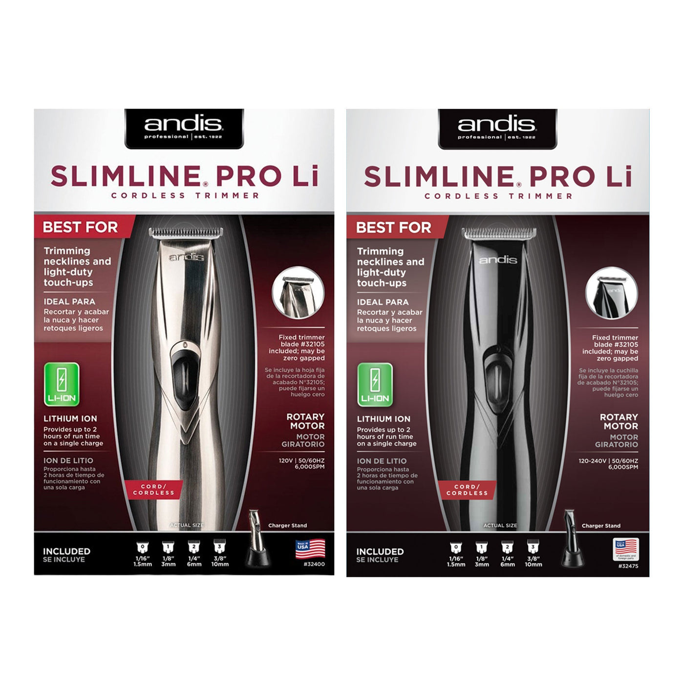ANDIS Slimline Pro Li Cordless Trimmer [CUL Certified]